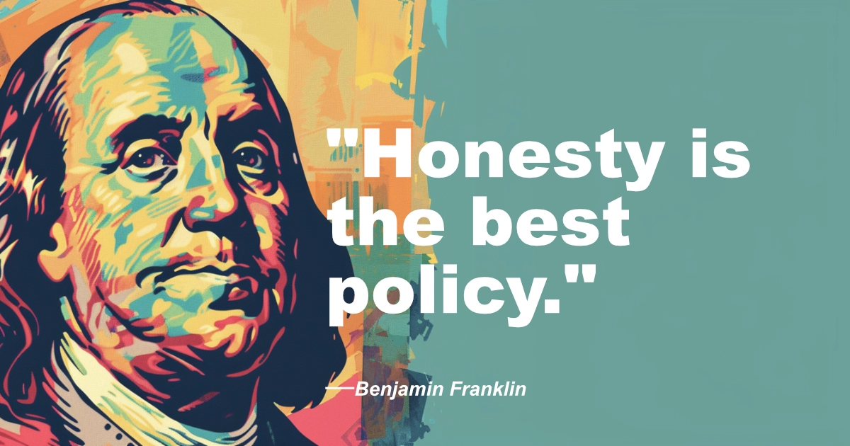 Benjamin Franklin Honesty