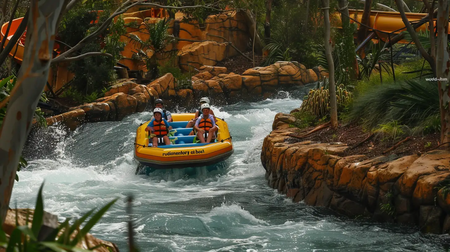 © History Oasis Dreamworld Australias Thunder River Rapids Ride
