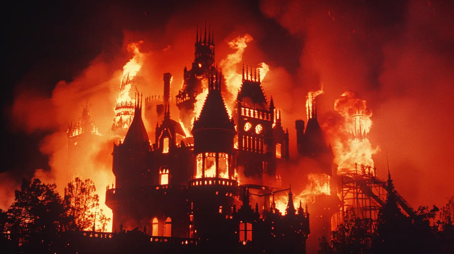 © History Oasis Six Flags Great Adventures Haunted Castle Fire