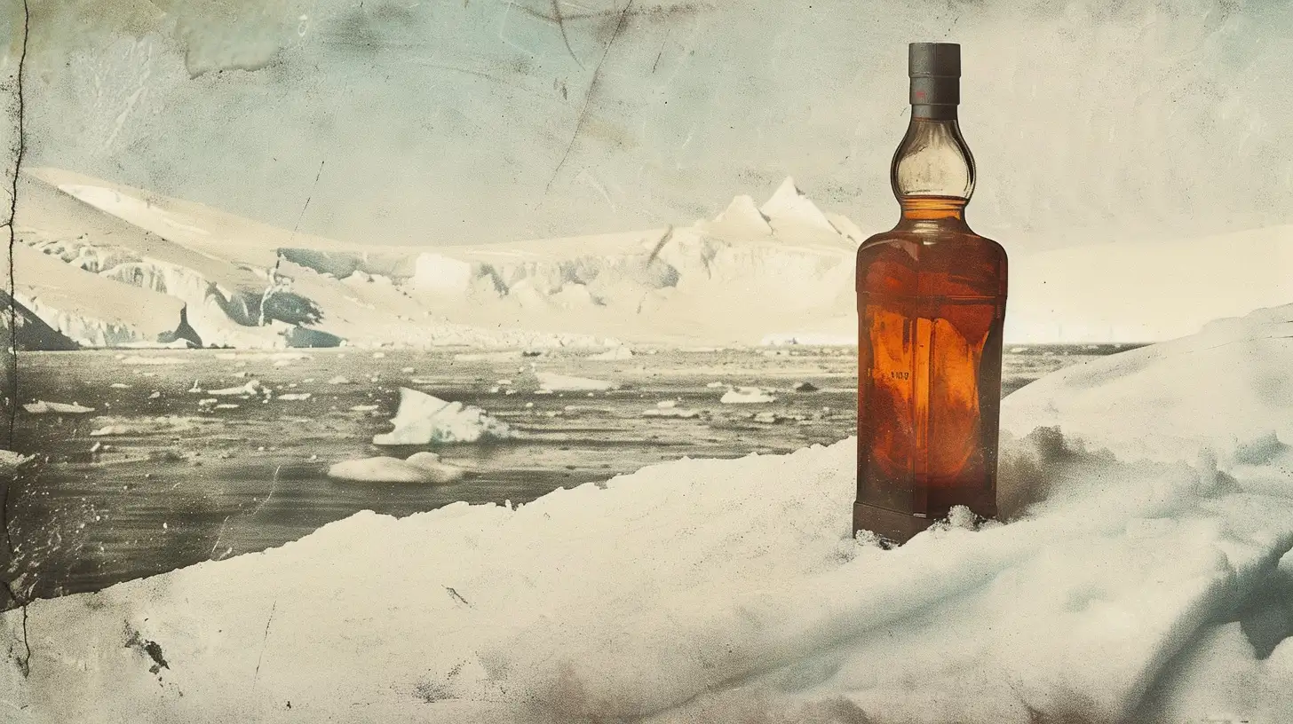 Antarctica A Frozen Bottle Of Whisky