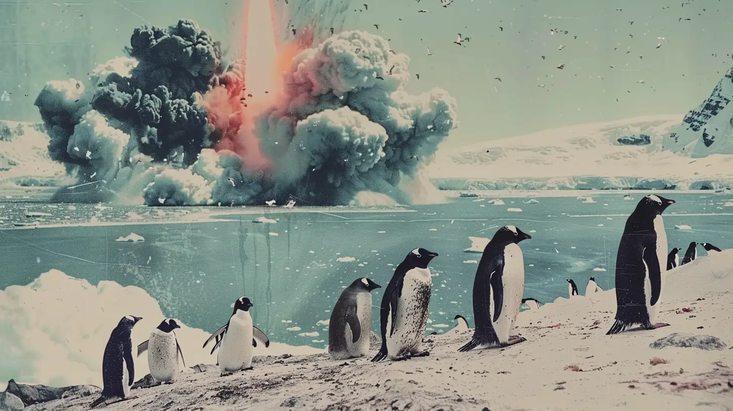 Antarctica Penguins Atomic Bomb