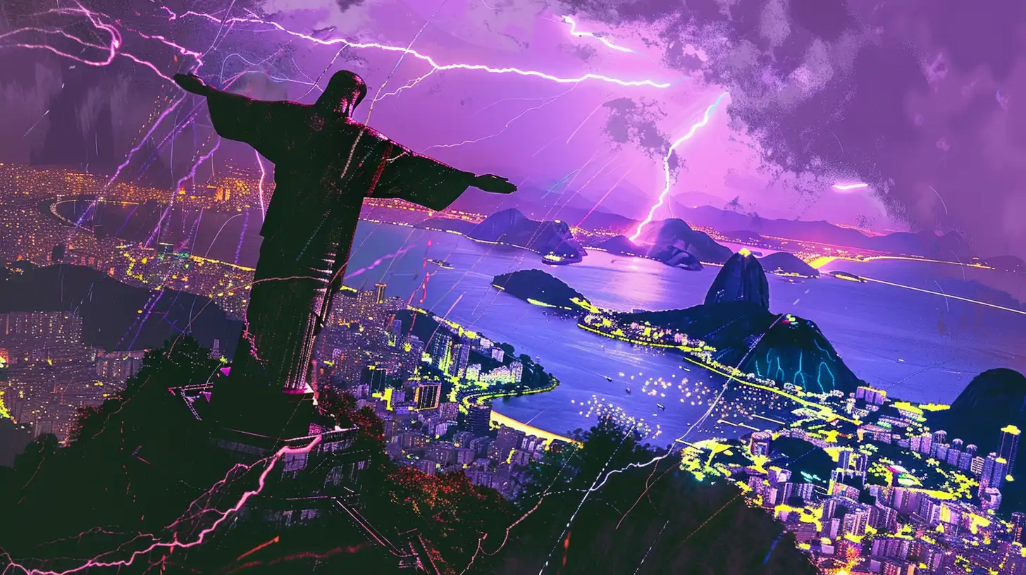Lighting Strike The Christ The Redeeme