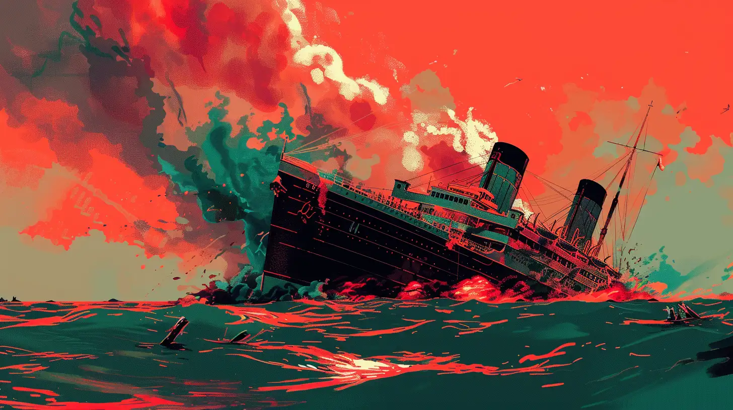 © History Oasis RMS Lusitania Sinking 1915