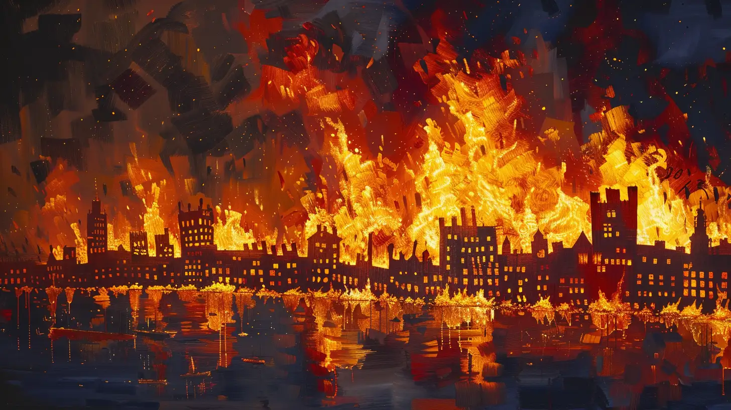 The Great Fire Of London 1666