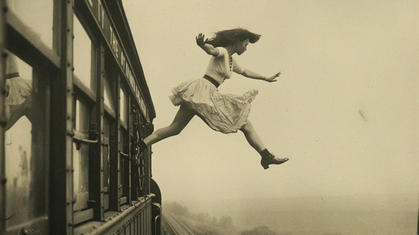 Helen Gibsons The Hazards Of Helen Train Stunts