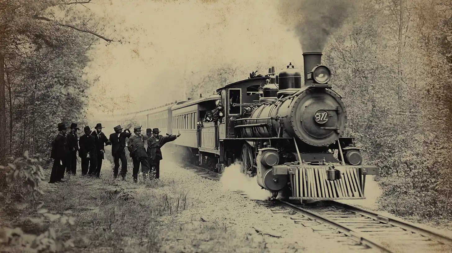 © History Oasis The Blue Cut Train Robbery