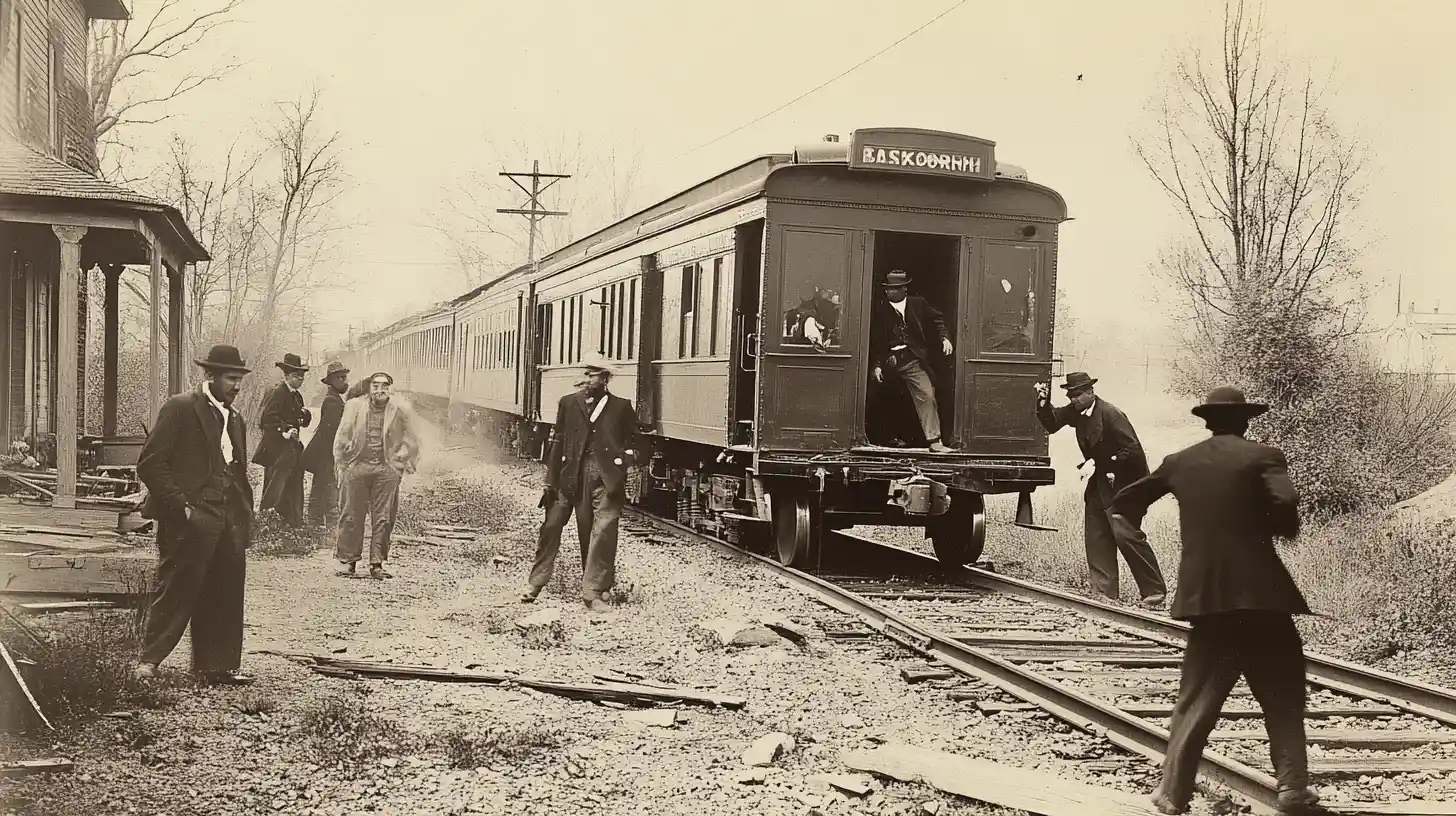 © History Oasis The Baxter Springs Train Robbery