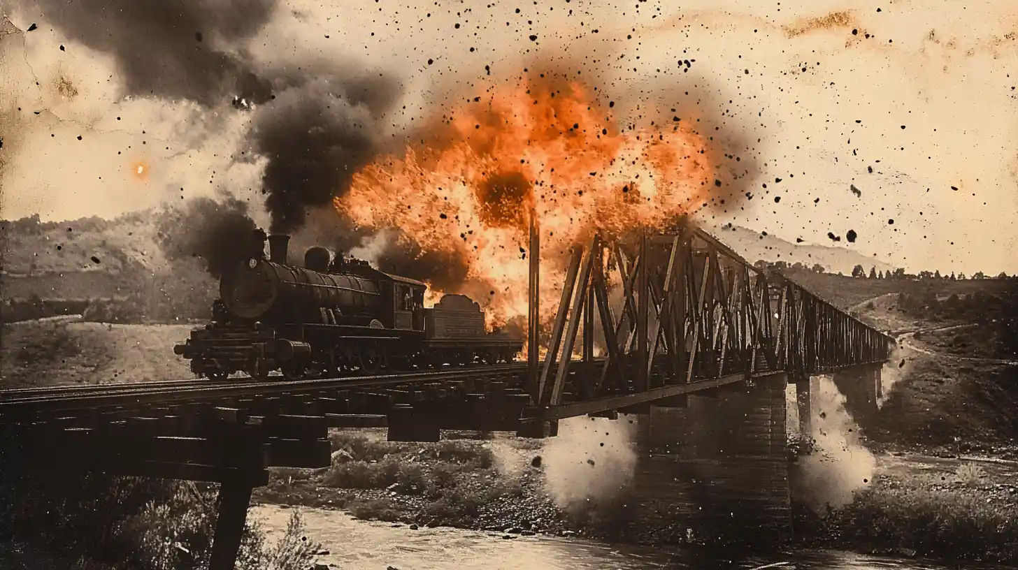 © History Oasis The Wilcox Train Robbery