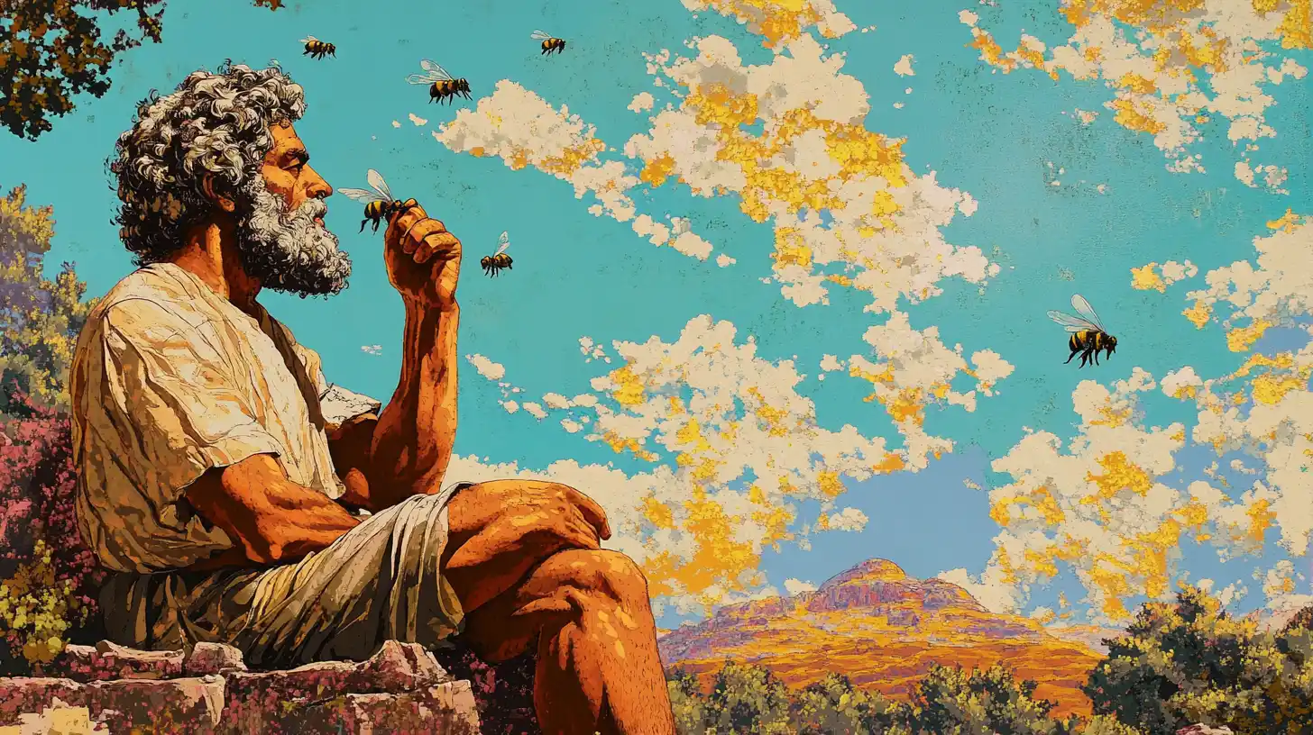 Aristotle Observing Bees Ancient Greece
