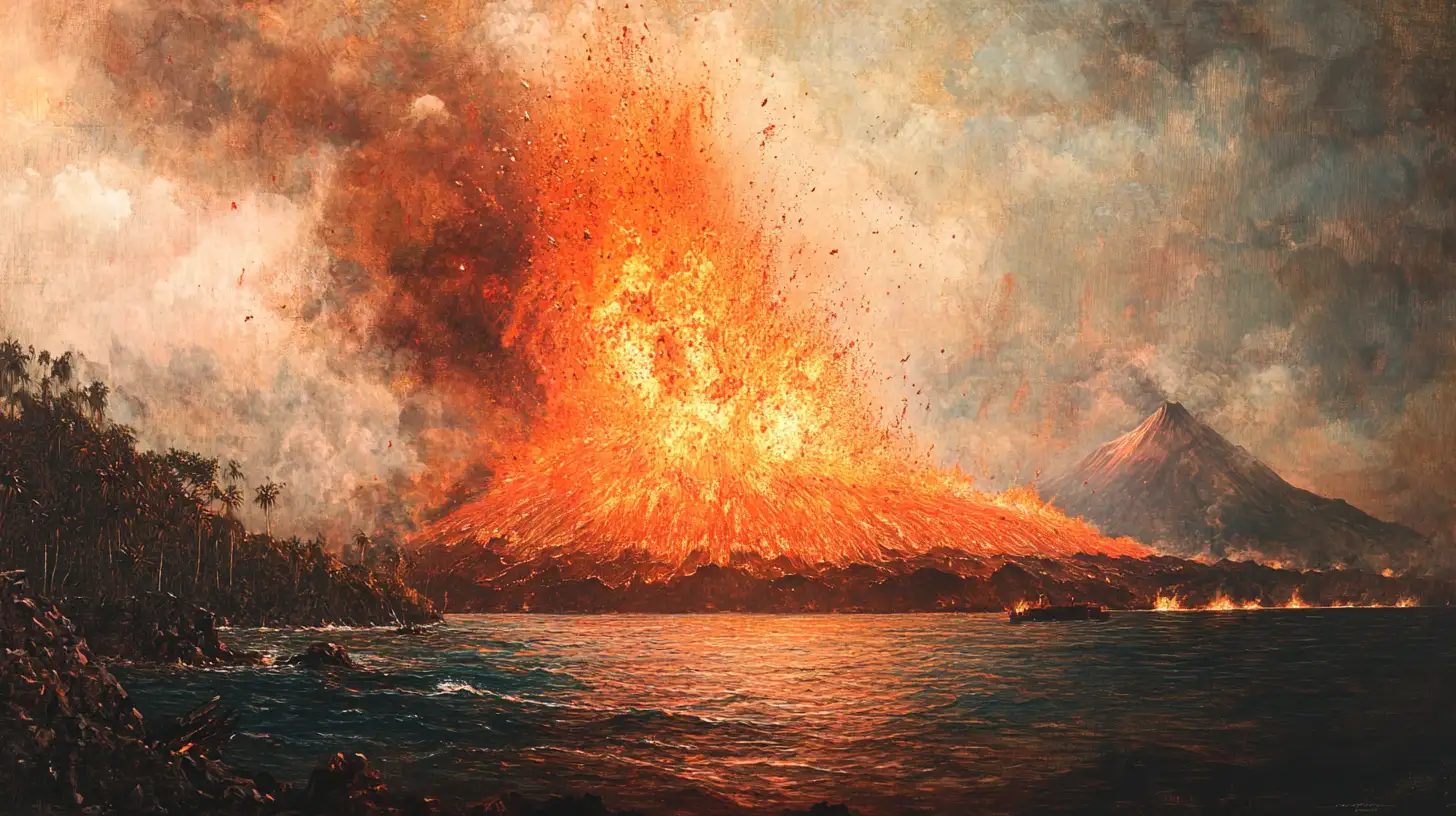 The 1883 Eruption Of Krakatoa