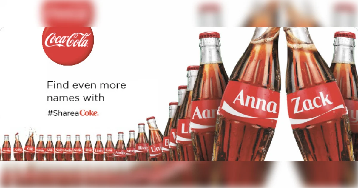 The Coca-Cola Company Share A Coke 20 Find Names