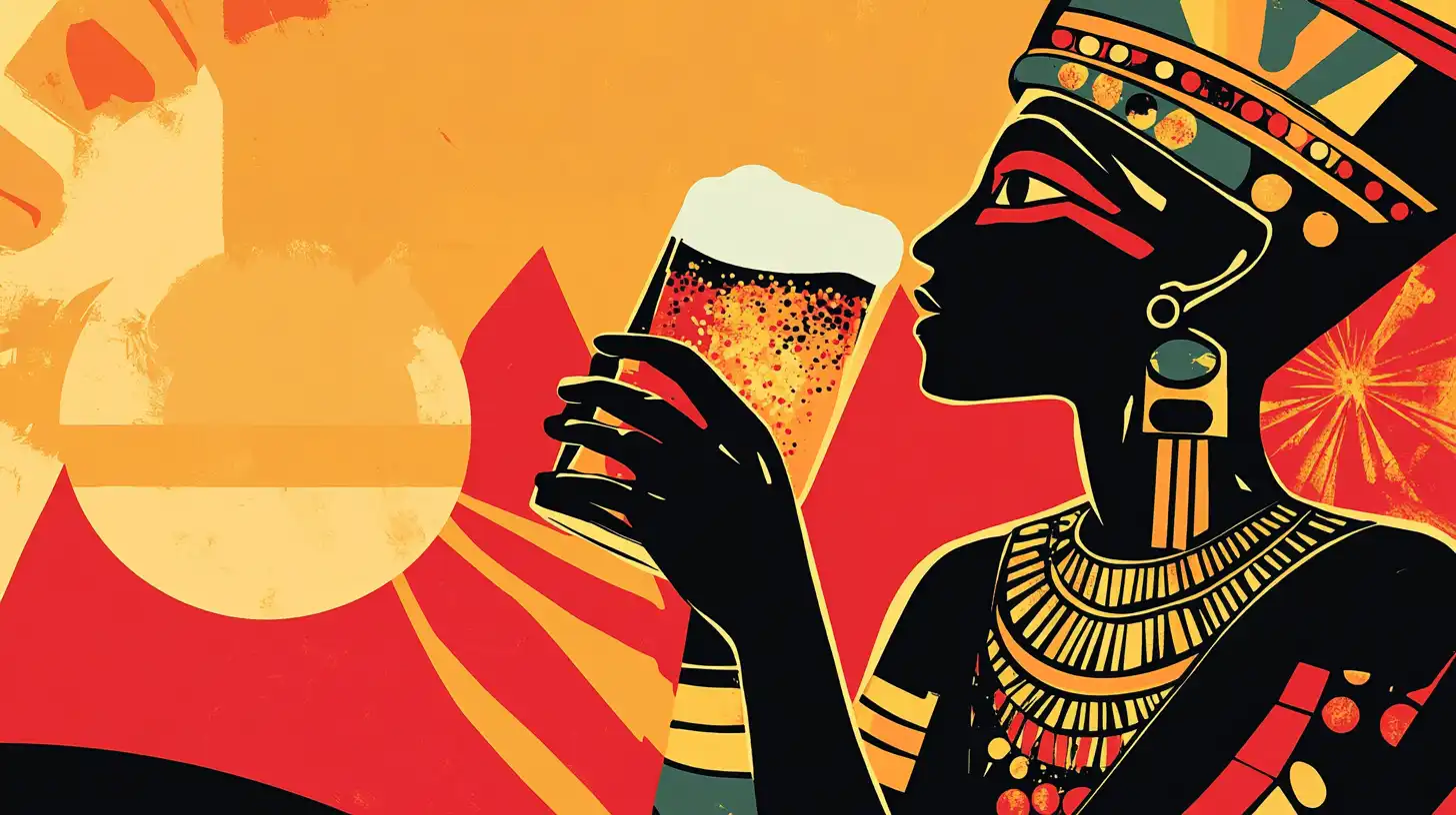 © History Oasis Drinking Beer Ancient Egypt