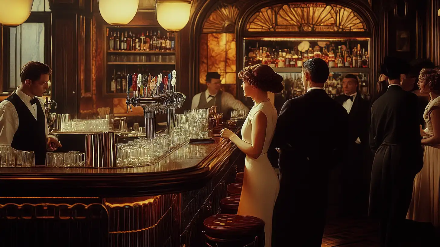© History Oasis At A Bar In The 1920s
