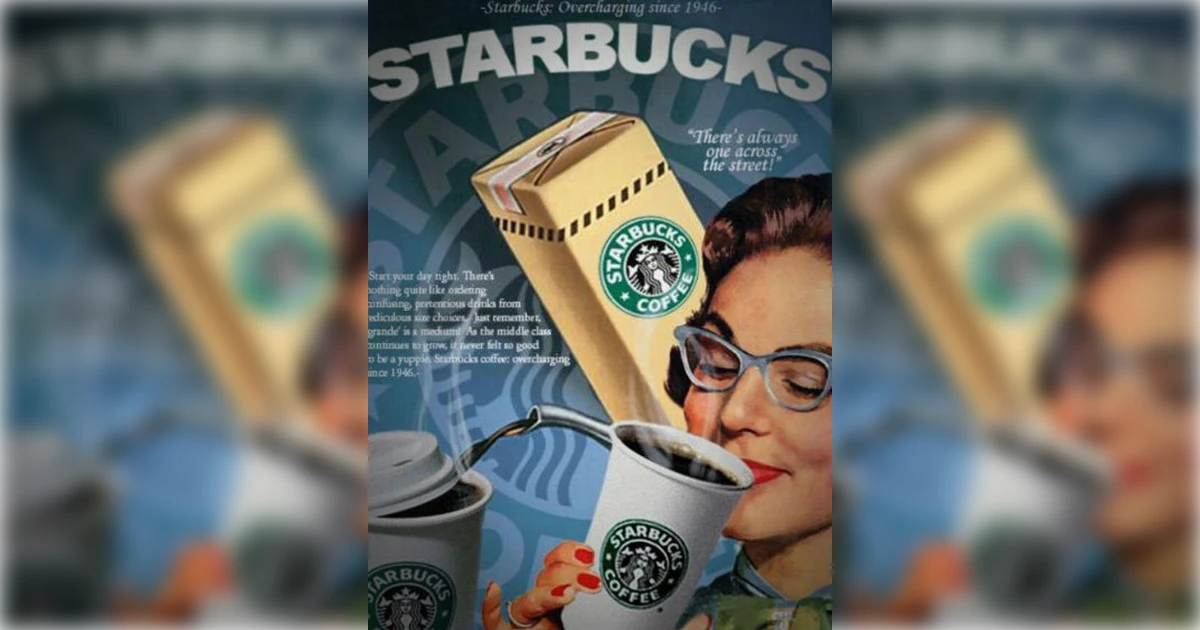 Starbucks Vintage Ad