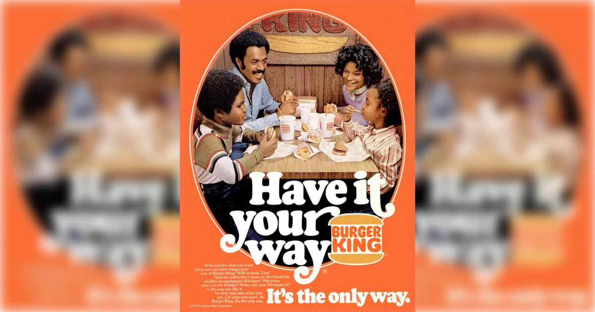 Burger King Vingage Ad