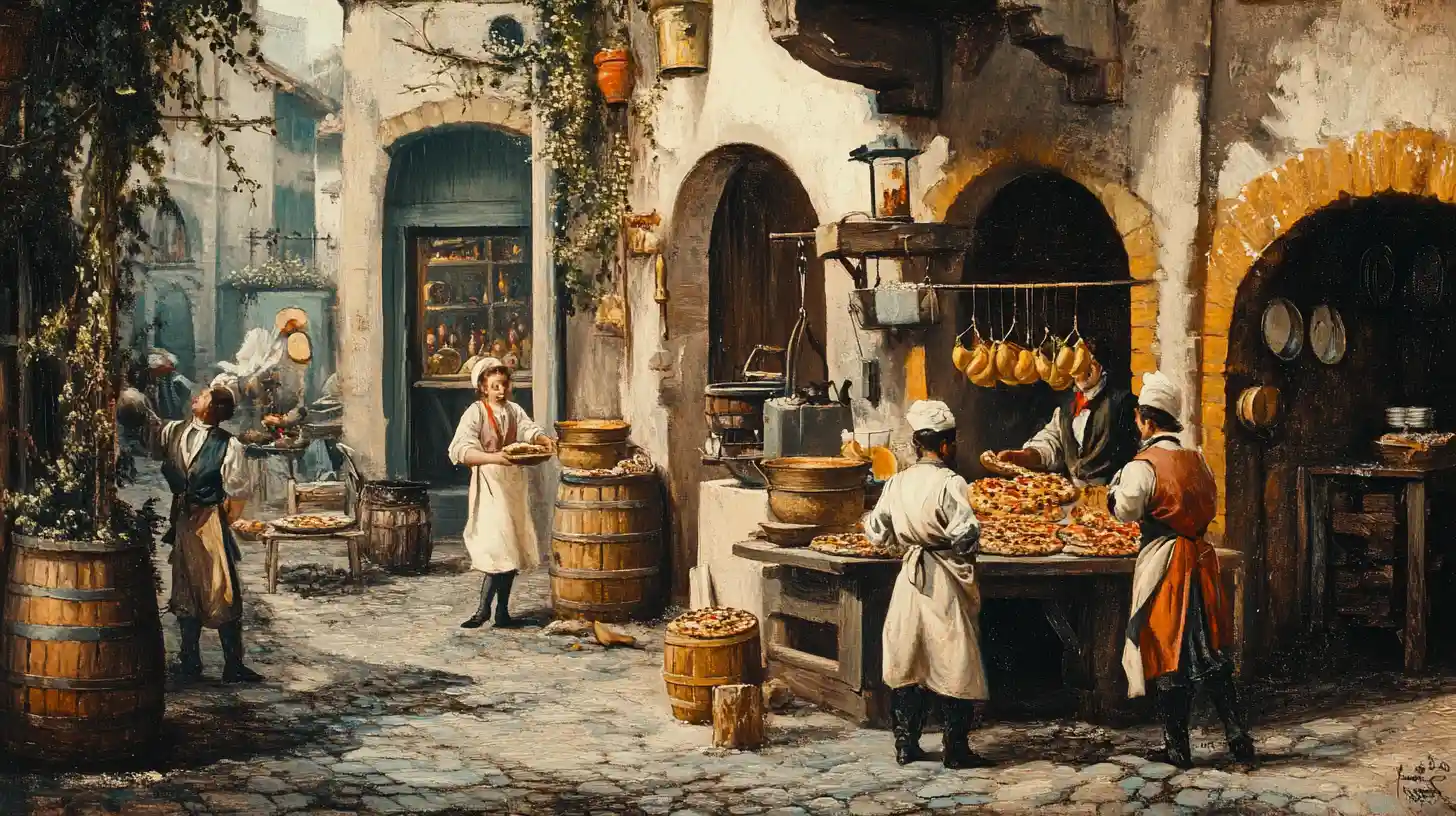 A Pizzeria Early 1800s Italy