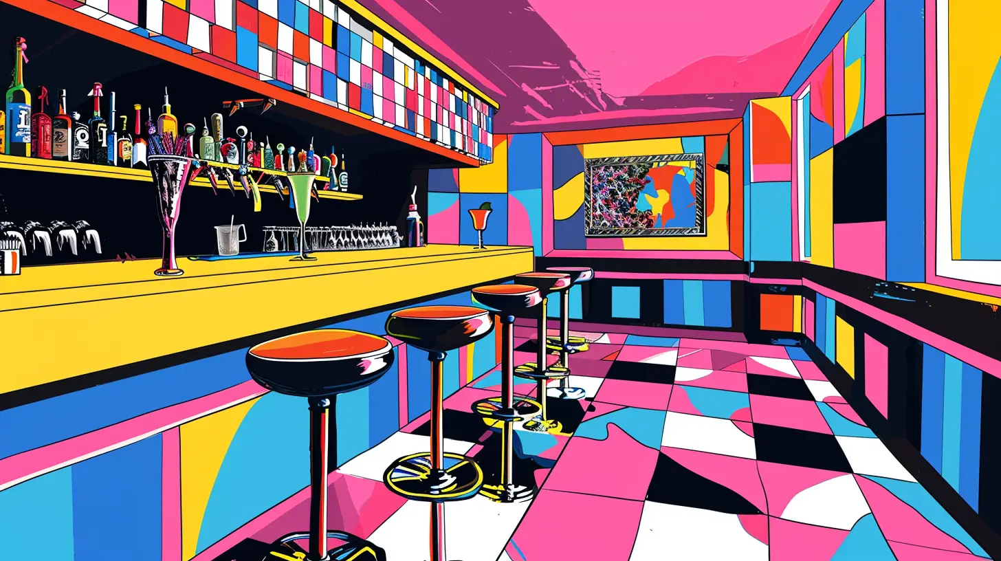 A Coctail Bar In A Pizza Hut
