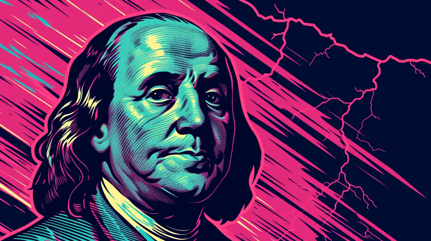 A Portrait Of Benjamin Franklin Thunderstorm