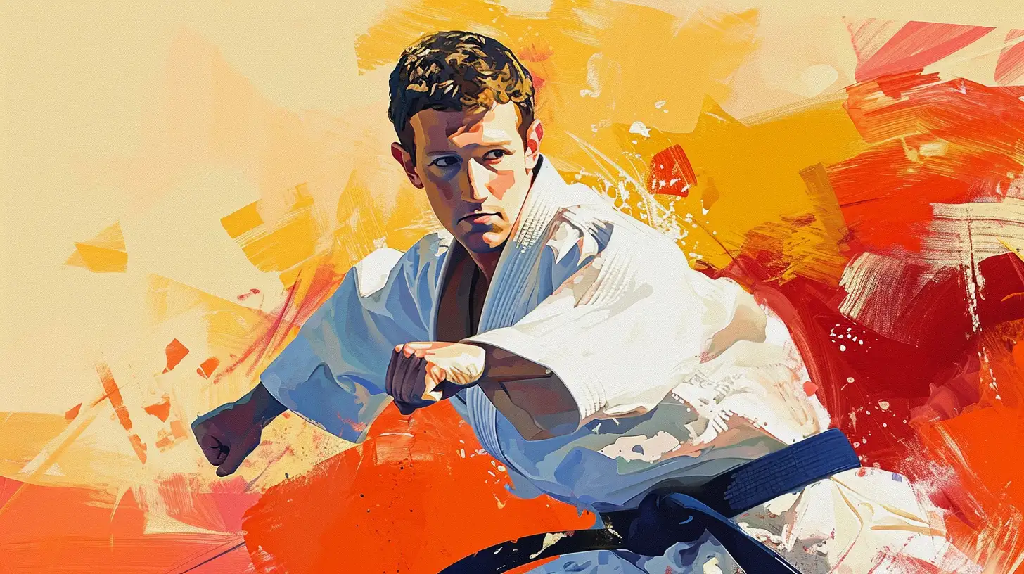 © History Oasis Mark Zuckerberg Practicing Brazilian Jiu Jitsu