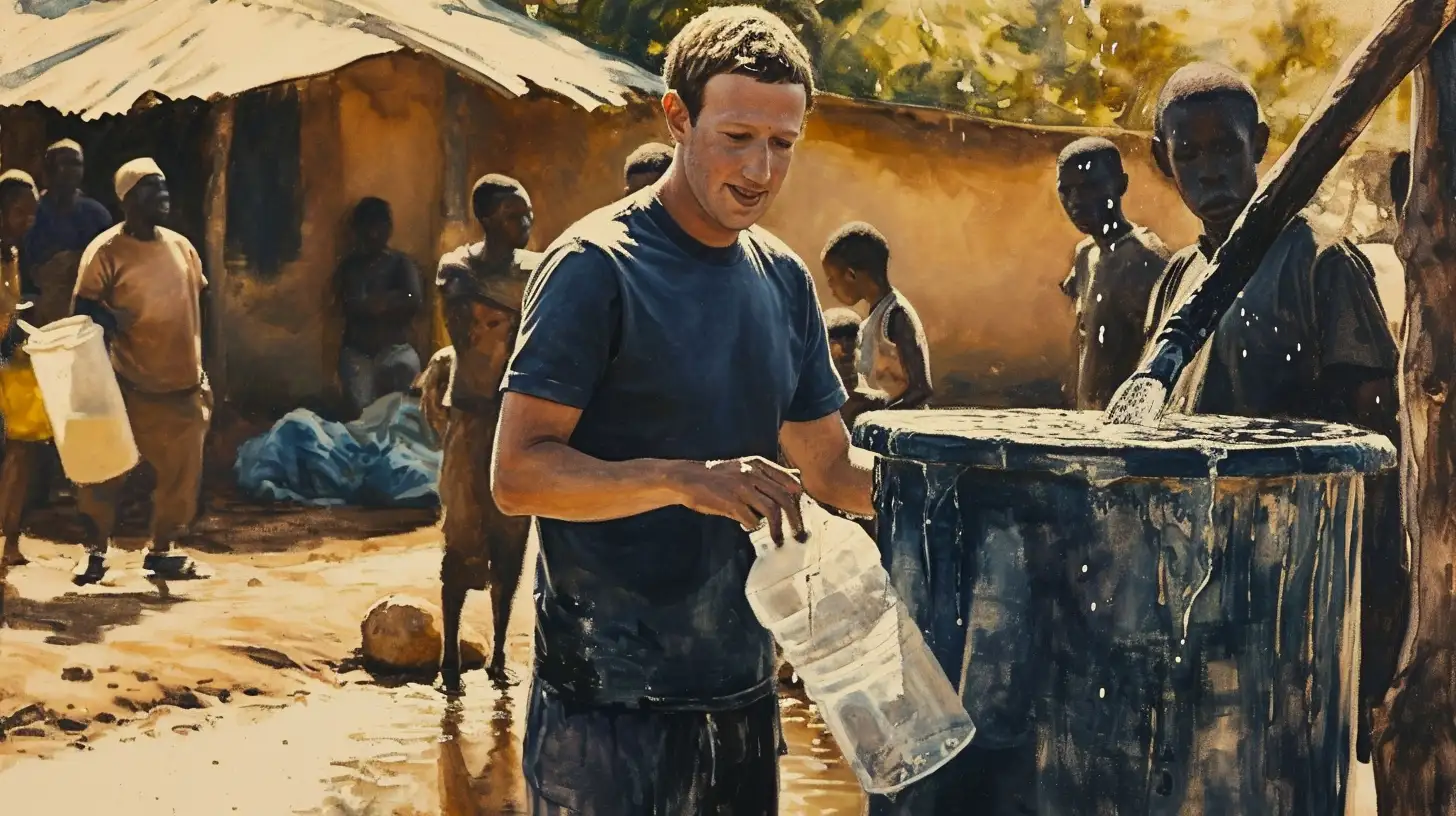 © History Oasis Mark Zuckerberg In Africa Building Water Wells
