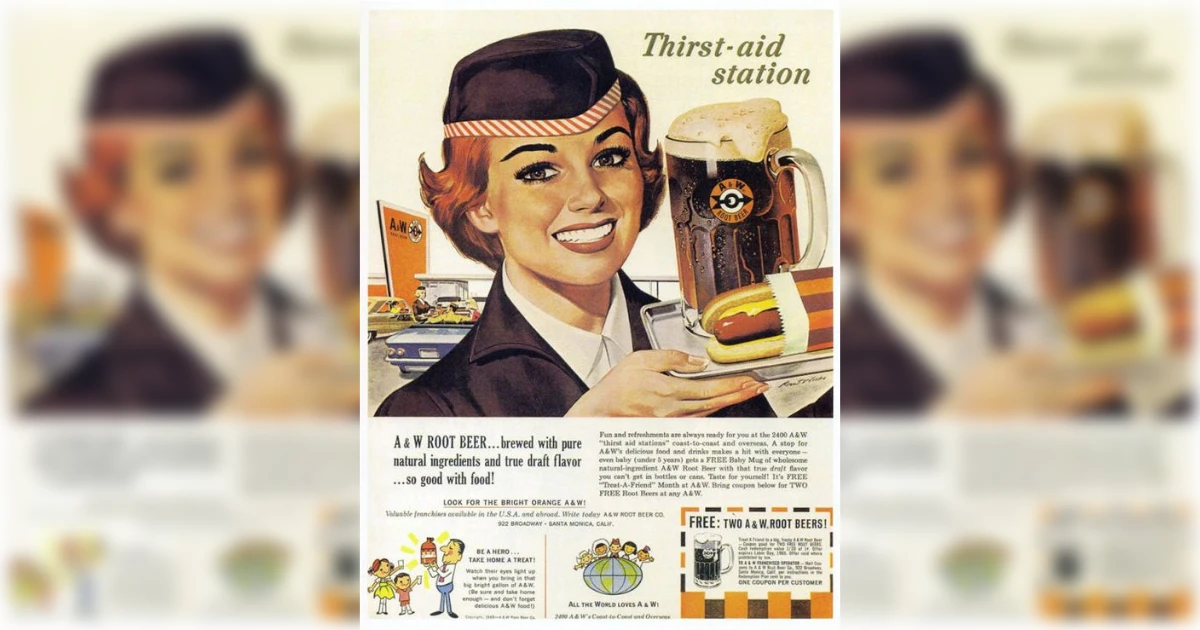 A&W A 26w Vintage Ad
