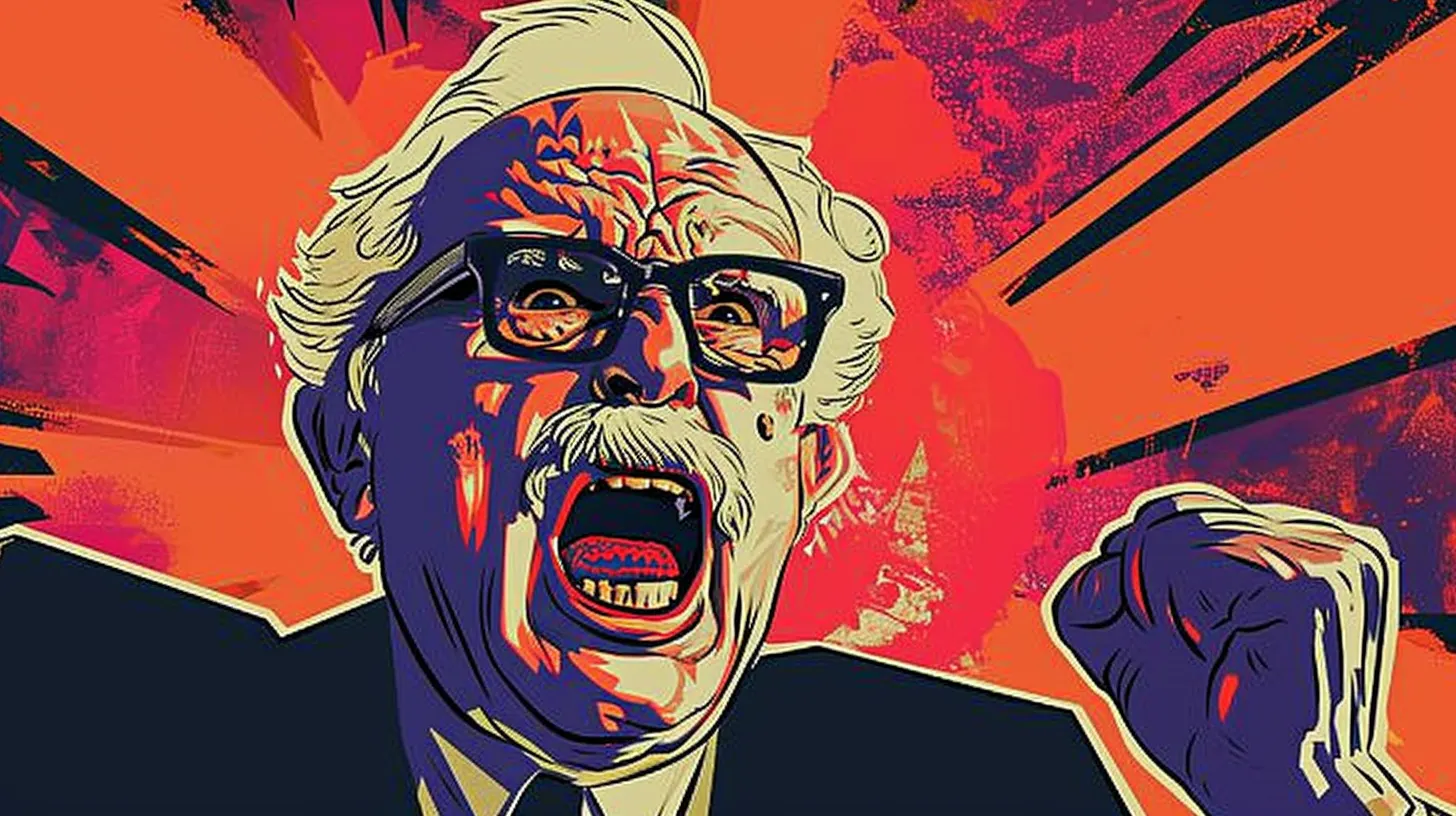 © History Oasis An Angry COLONEL SANDERS