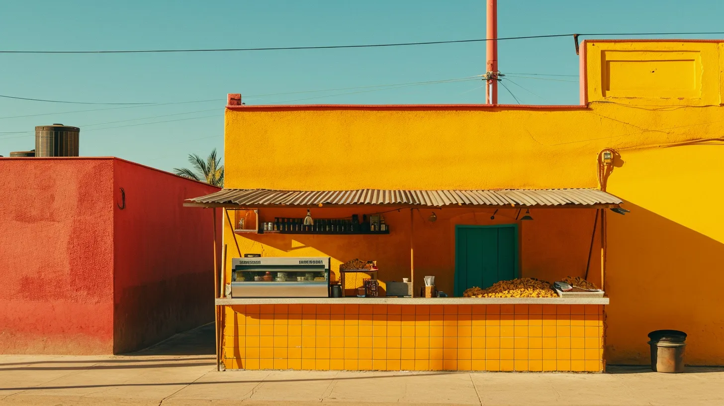A Taco Stand In Mexico