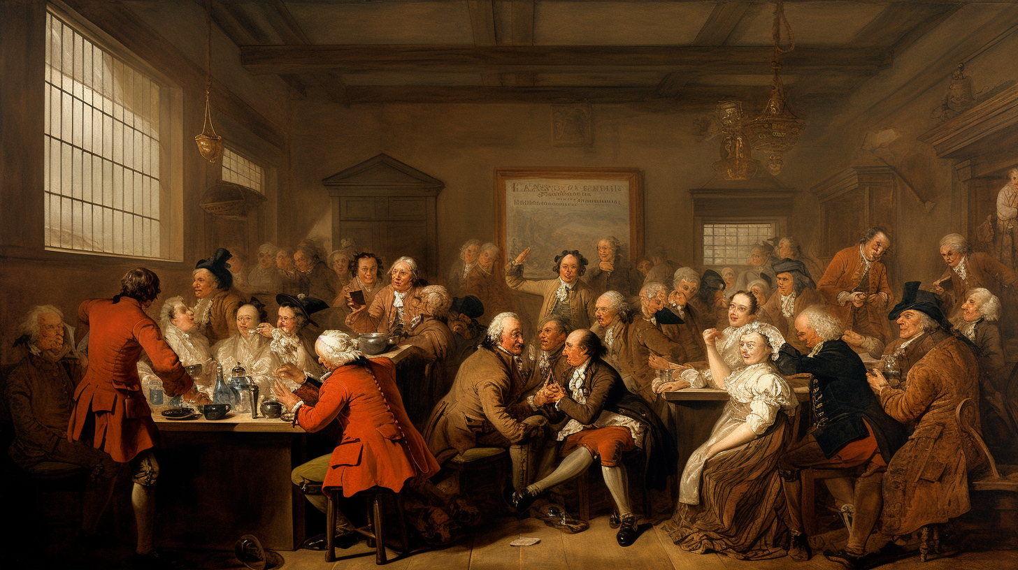 18th Century Coffeehouse 20 Debate
