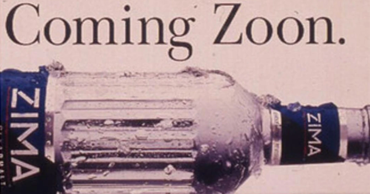 Coors Zima Coming Zoon Ad