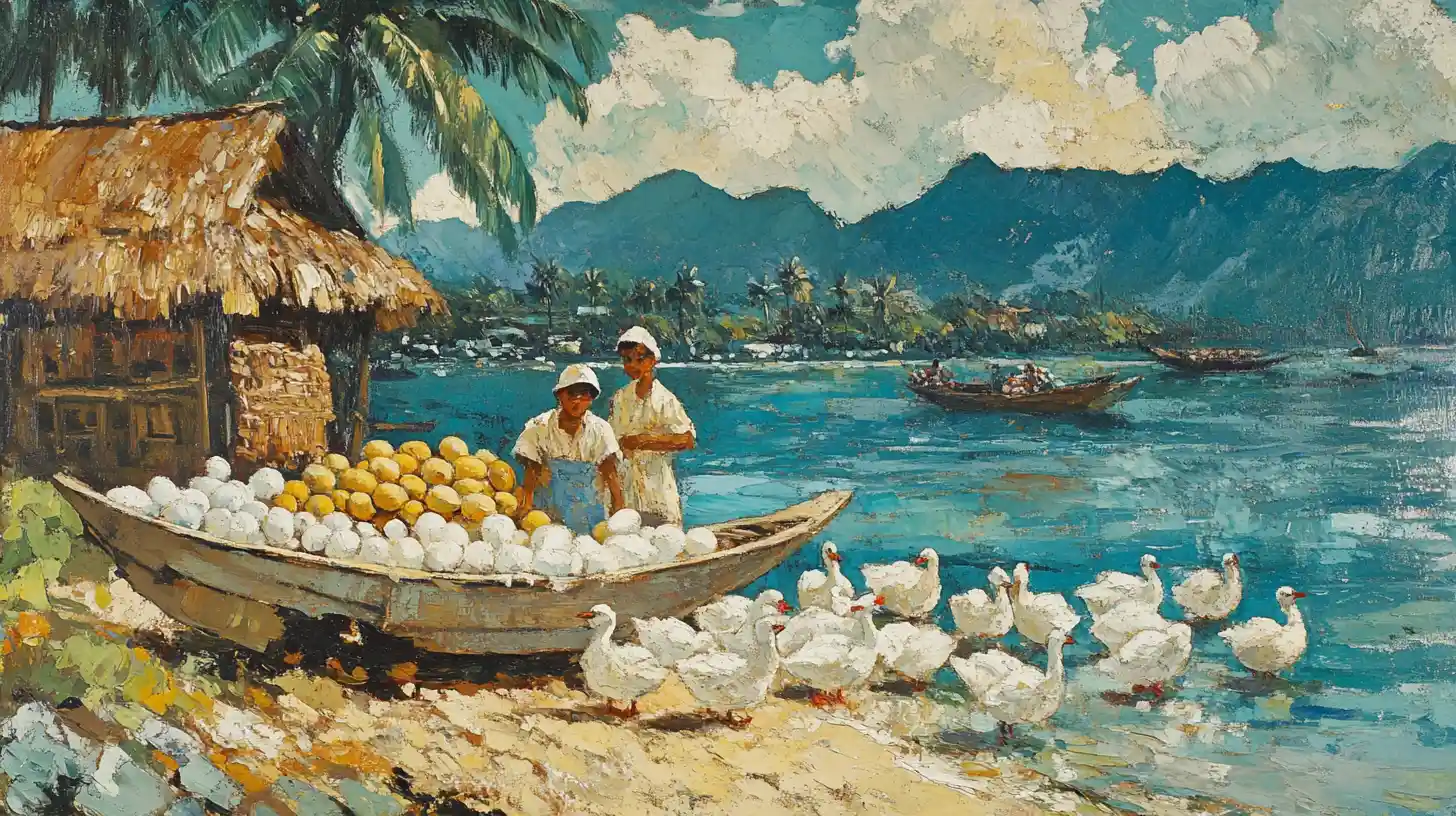 Ducks Laying Eggs For Balut