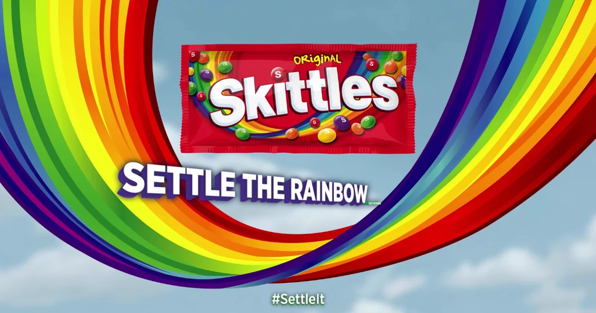 Skittles Skittles Settle The Rainbow Ad