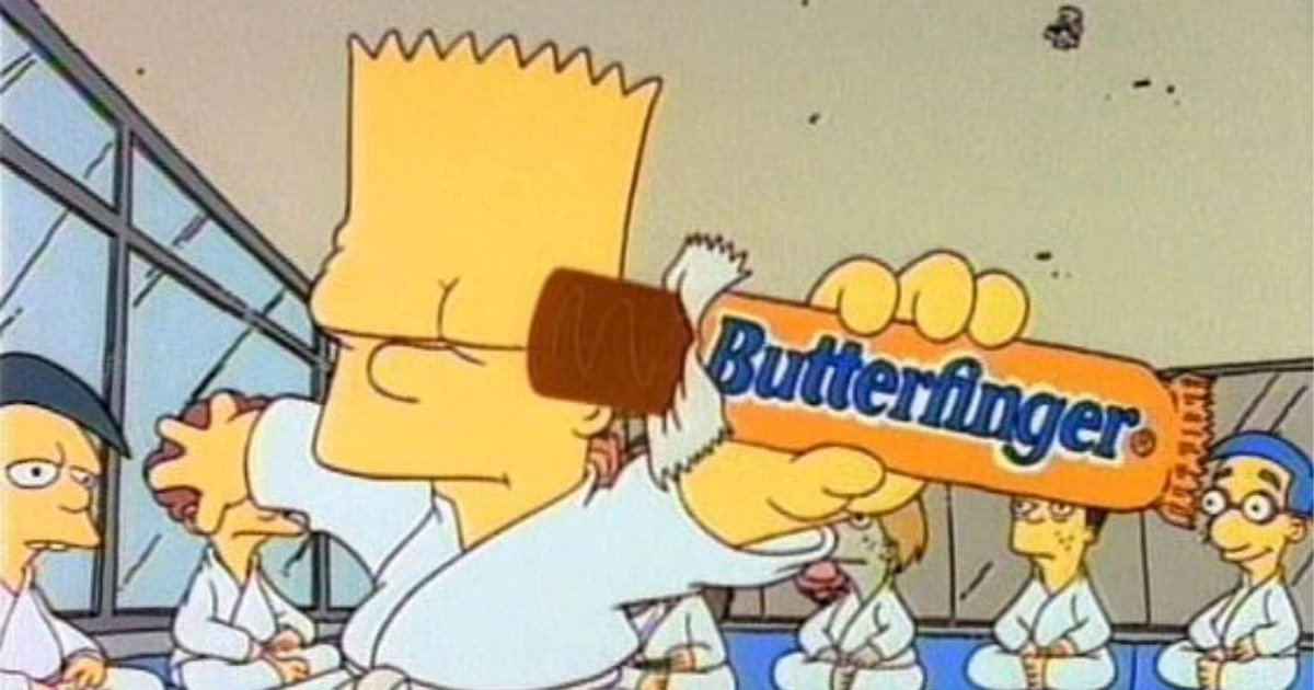 Bart Simpson And Butterfinger Sponsorship