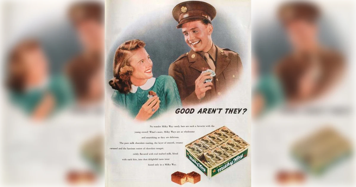 Milky Way Vintage Ad
