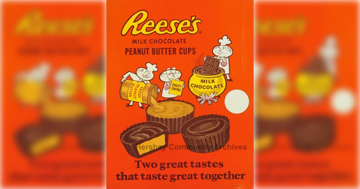 Reese's Reese 27s Vintage Ad 20 Two Great Tastes