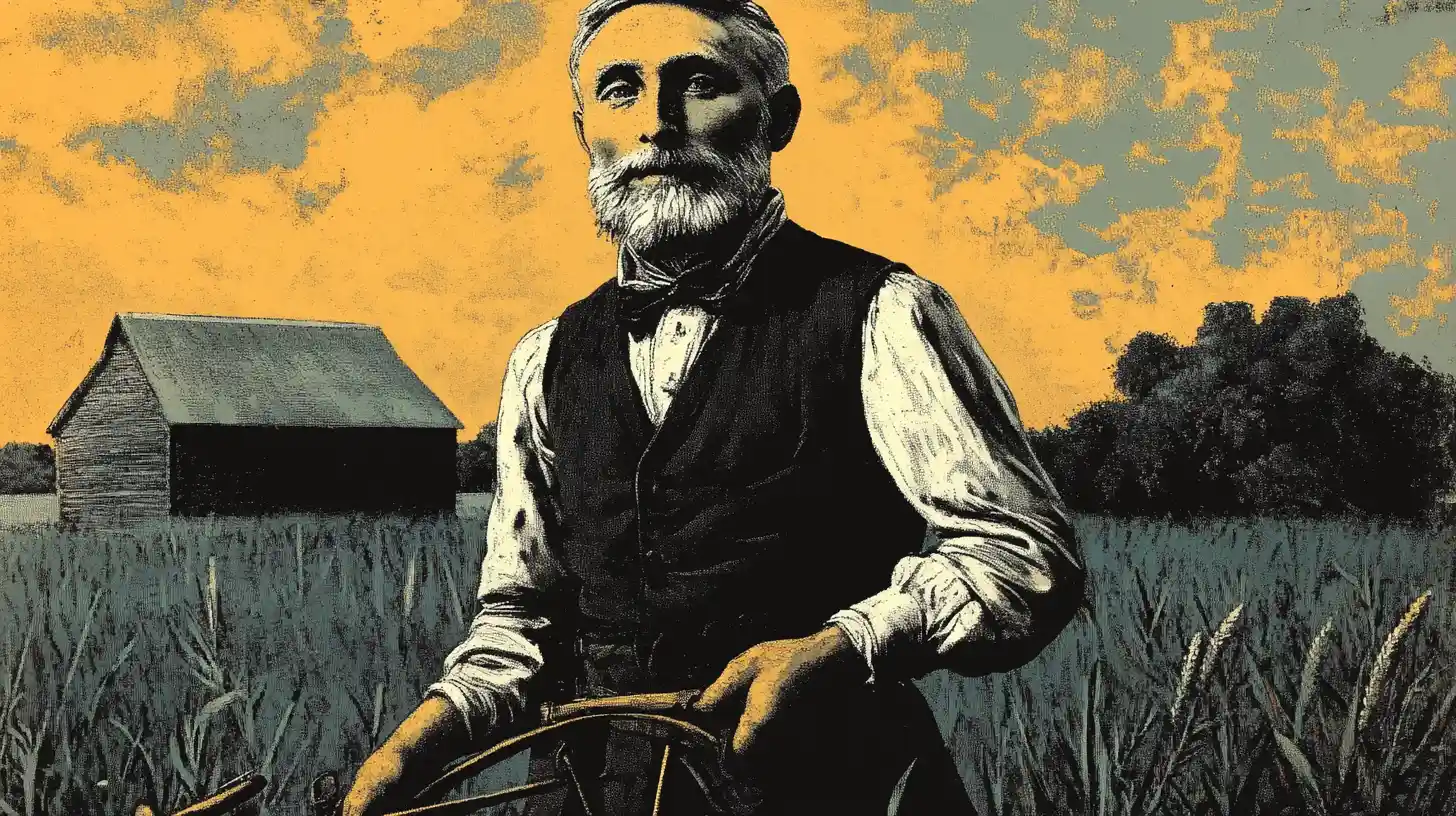 © History Oasis John B Curtis Working On A Farm