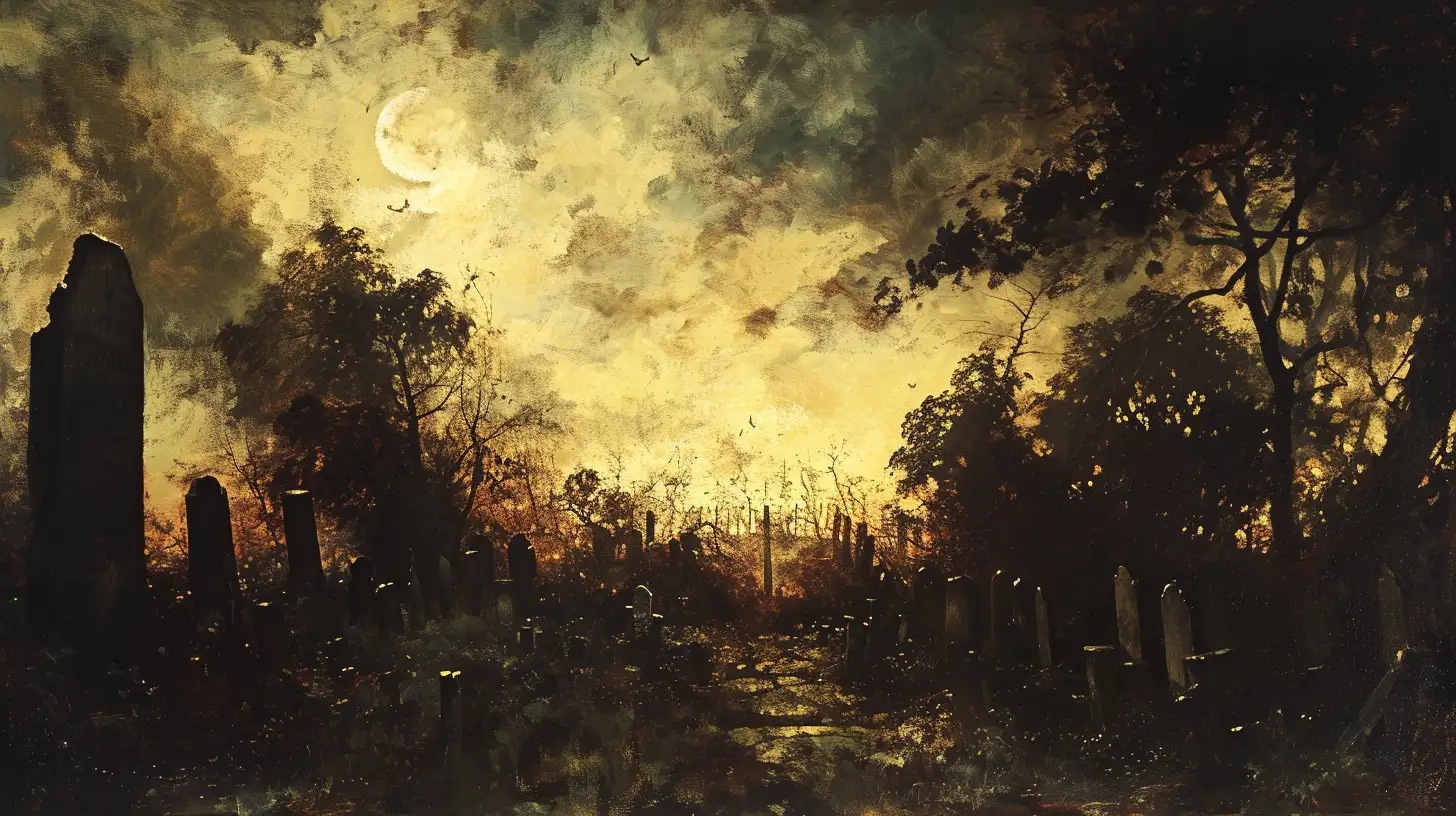 © History Oasis A Graveyard 1700s