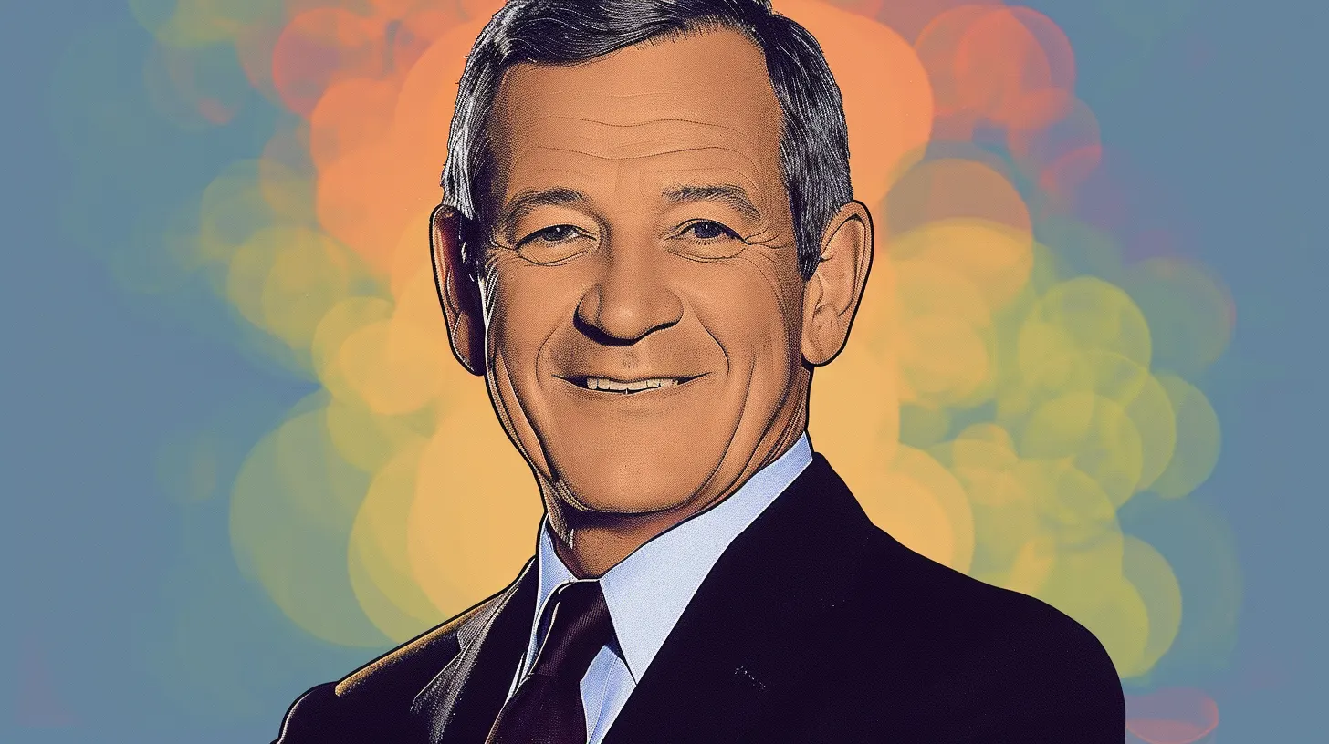 Bob Iger, chief executive from 2005 to 2020 and again from 2022 to 2026 © History Oasis Bob Iger portrait, the Disney CEO who served twice, smiling in a dark suit against colored bokeh