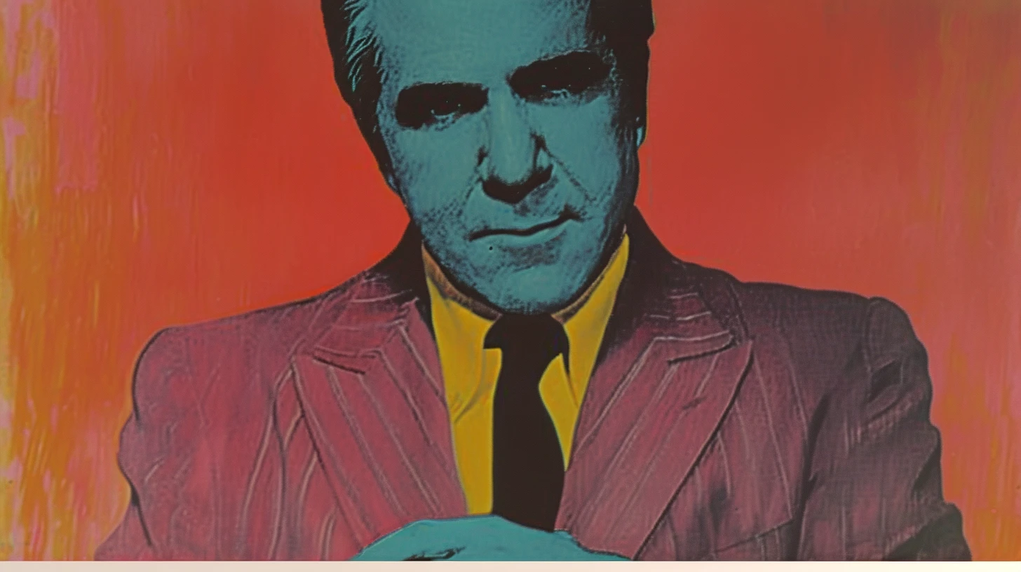 Donn Tatum, the entertainment lawyer who became Disney's first chief executive from outside the family © History Oasis Donn Tatum portrait in pop-art color, the first Disney CEO from outside the family, hands clasped in a pink suit