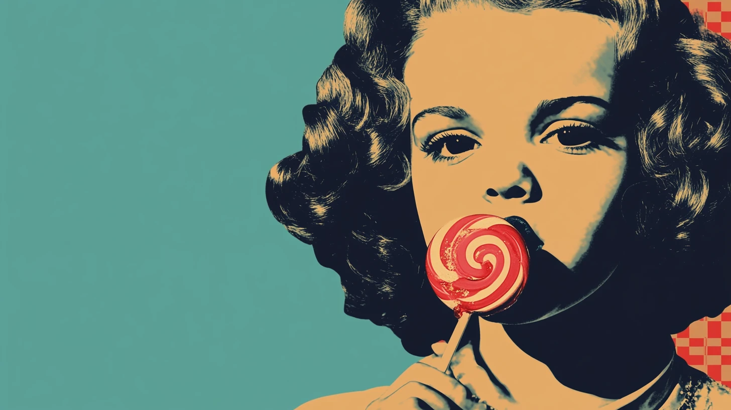 Shirley Temple With A Lollipop