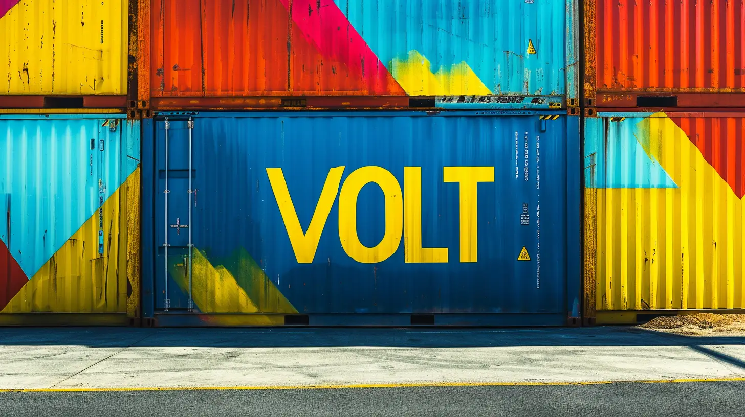 © History Oasis A Shipping Container That Says VOLT
