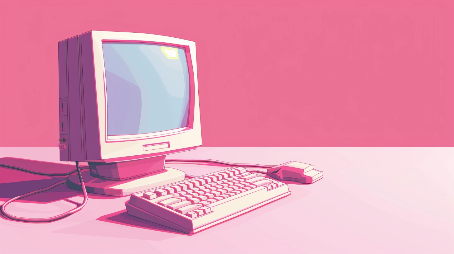 A Computer In Late 1990s Next