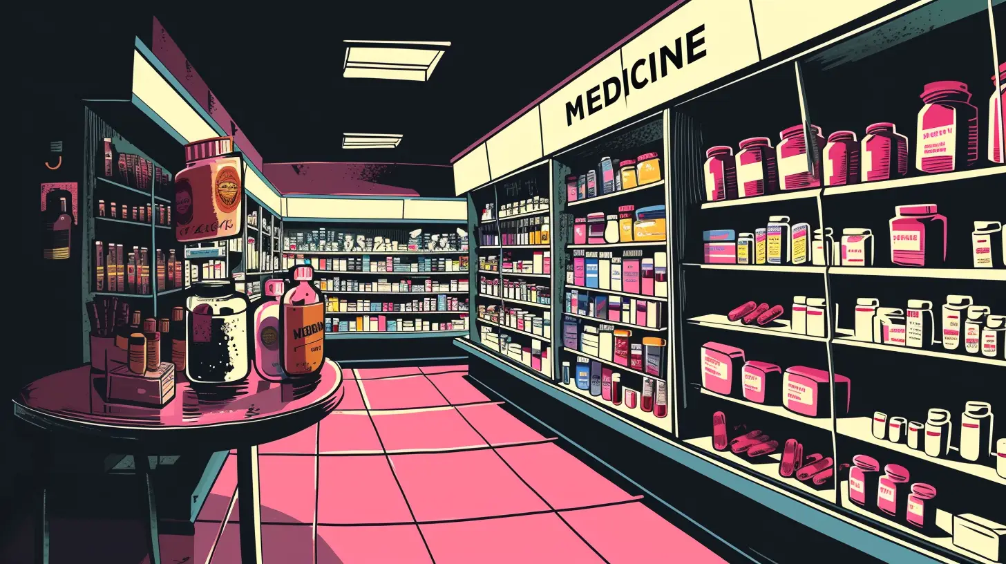 Drug Store That Says MEDICINE