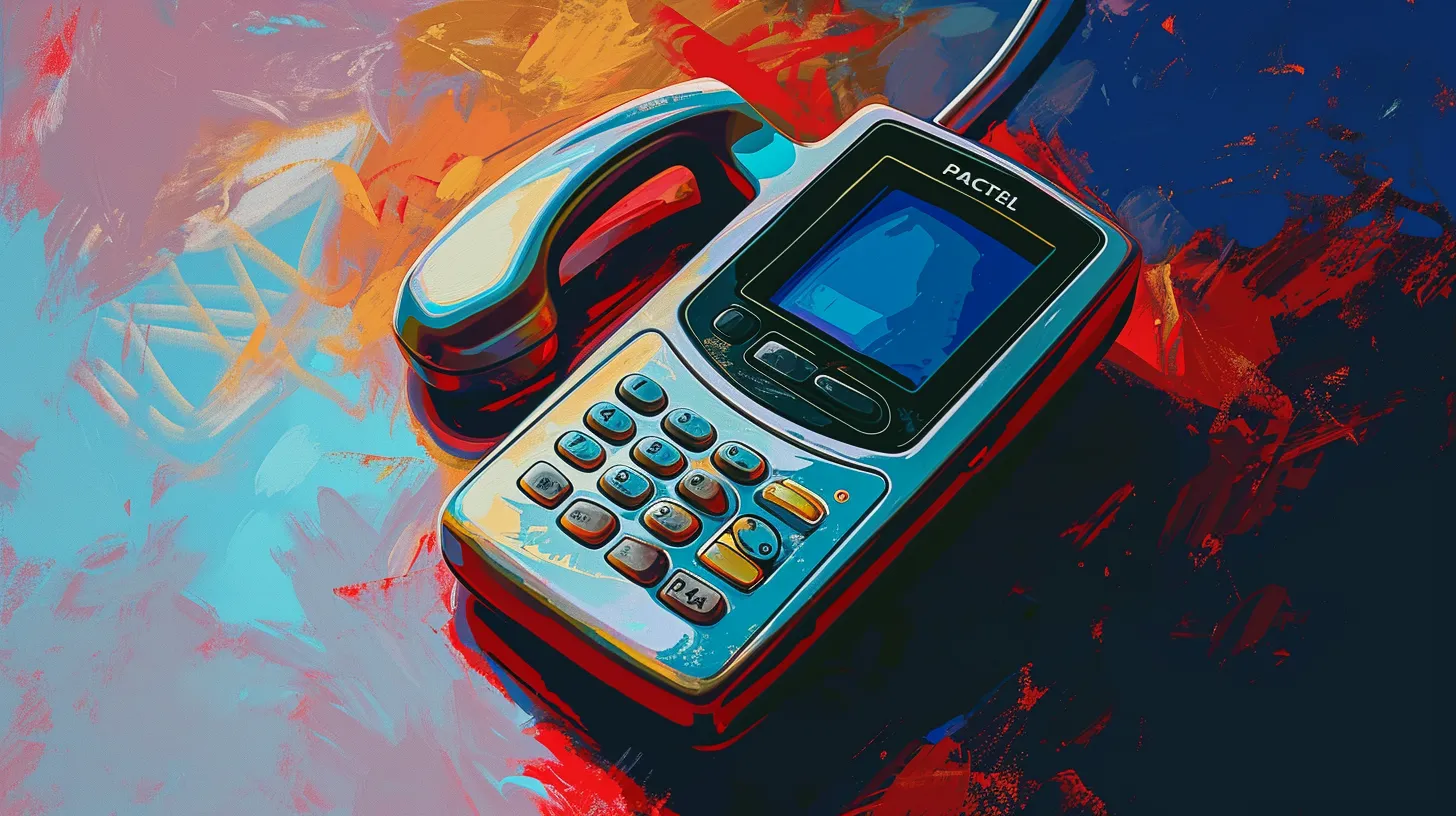 © History Oasis A Cell Phone From The 90s That Says PACTEL