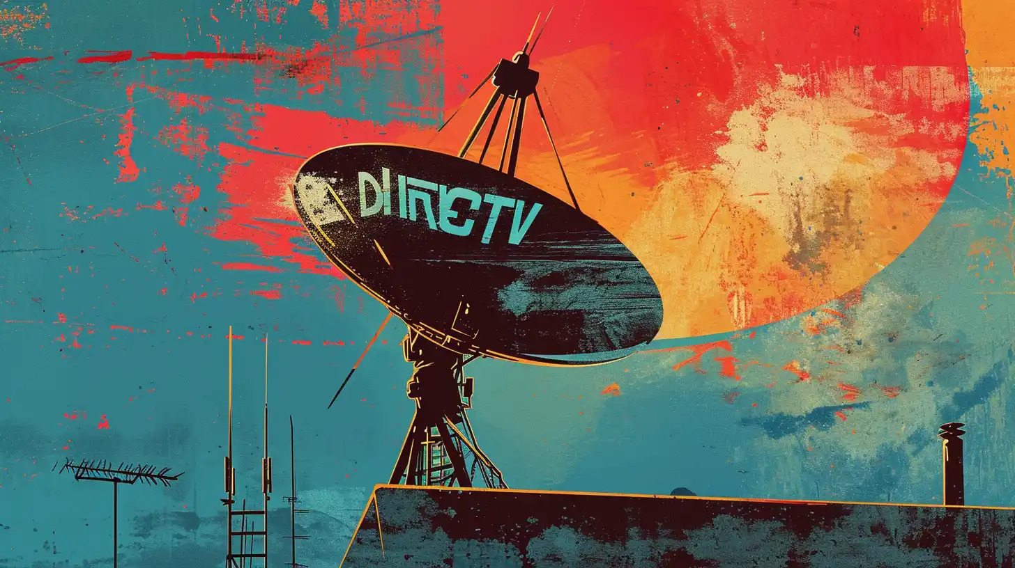© History Oasis A Satellite Dish That Says DIRECTV