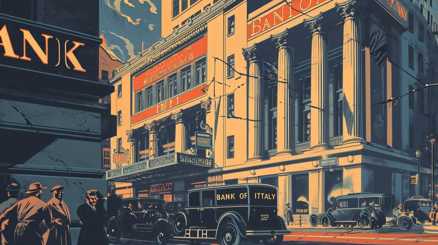 A Bank In San Francisco It Says BANK OF ITALY 1920s