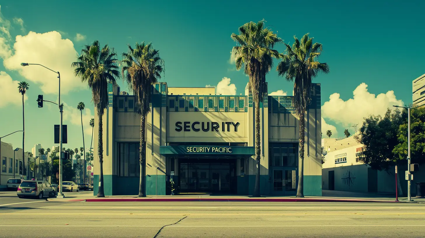 A Bank In Los Angeles It Says SECURITY PACIFIC