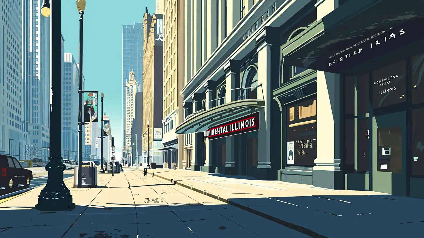 A Bank In Chicago It Says CONTINENTAL ILLINOIS