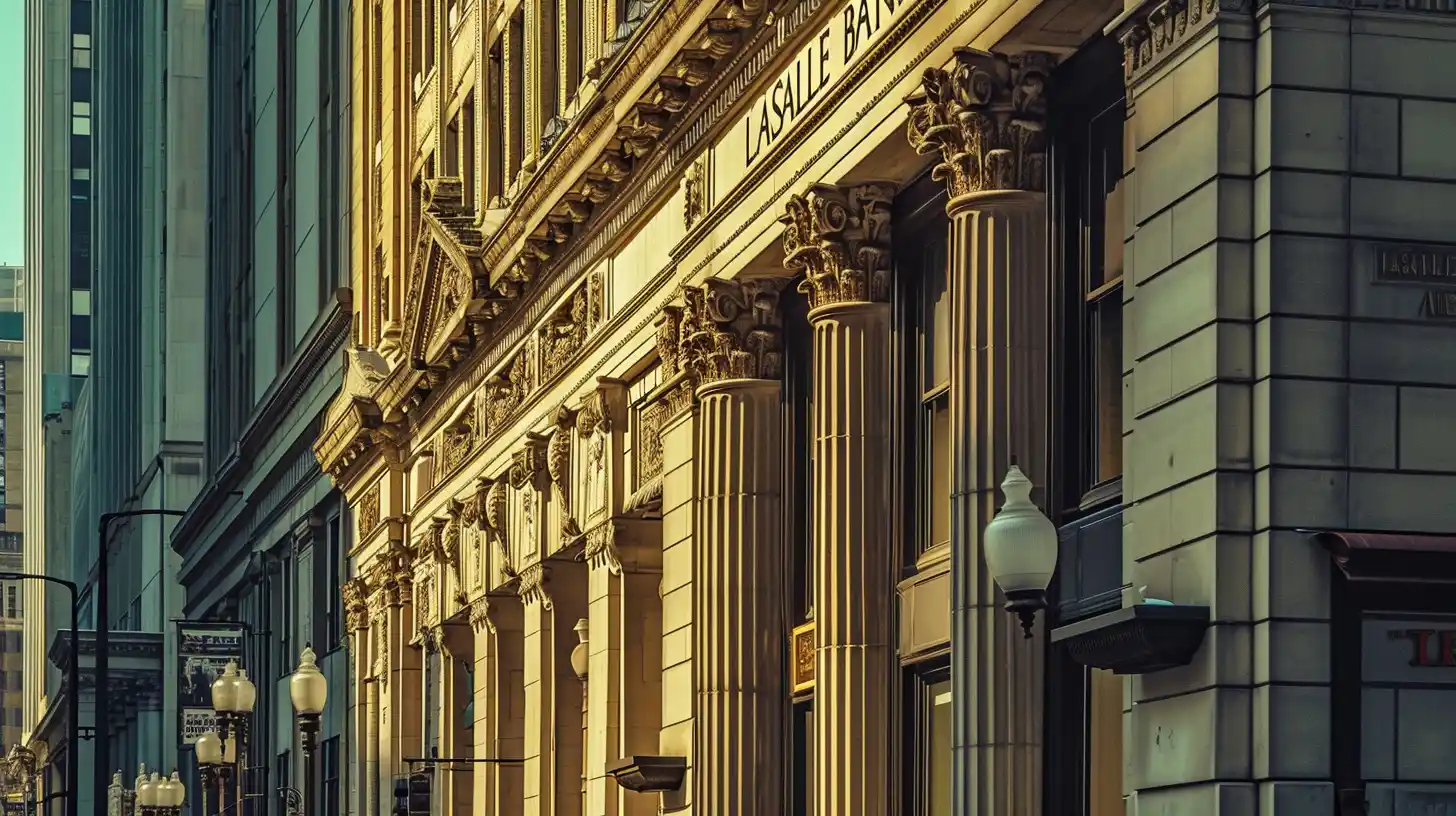 A Bank In Chicago That Says LASALLE BANK