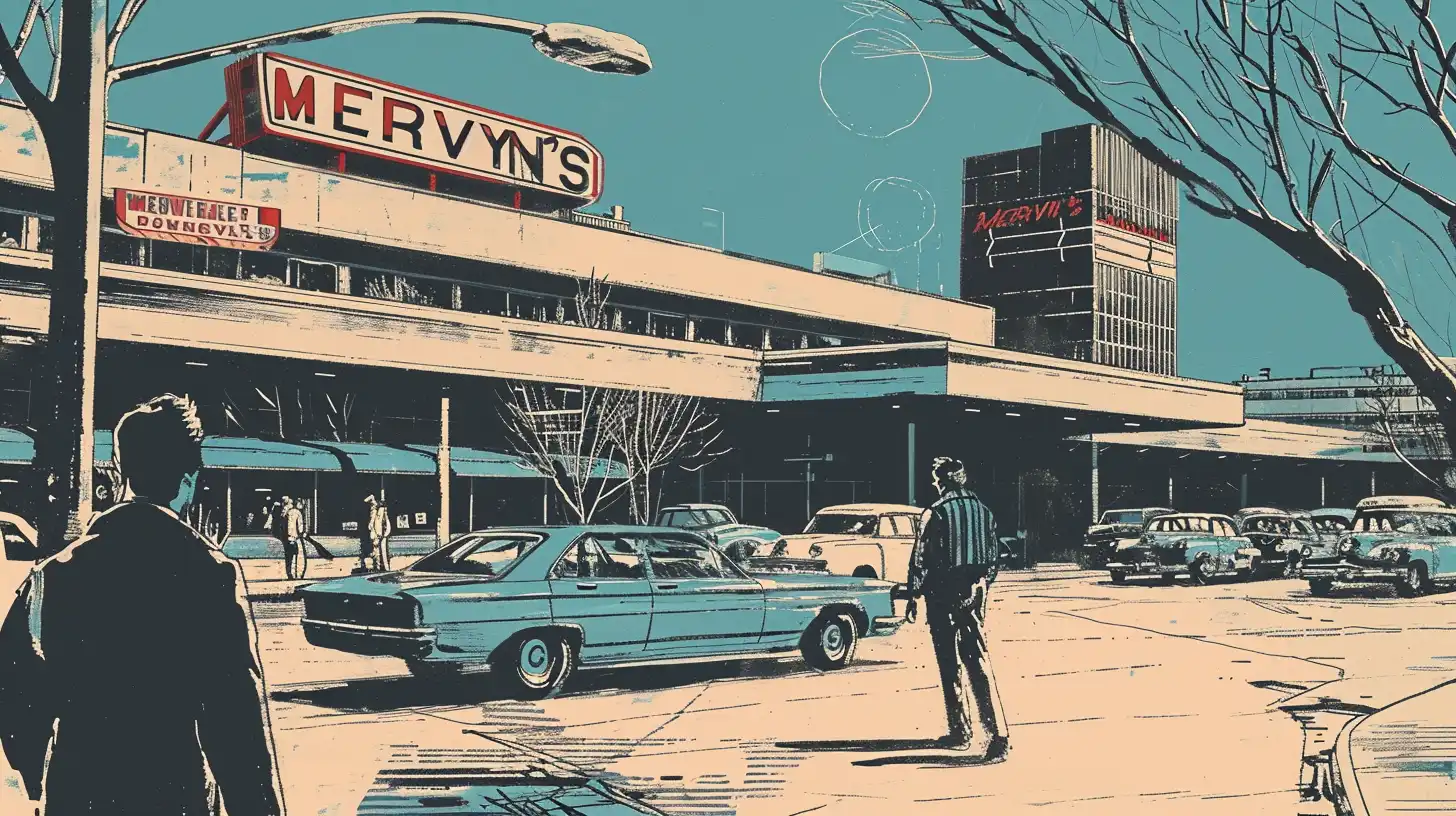 © History Oasis A Department Store That Says MERVYNS 1978