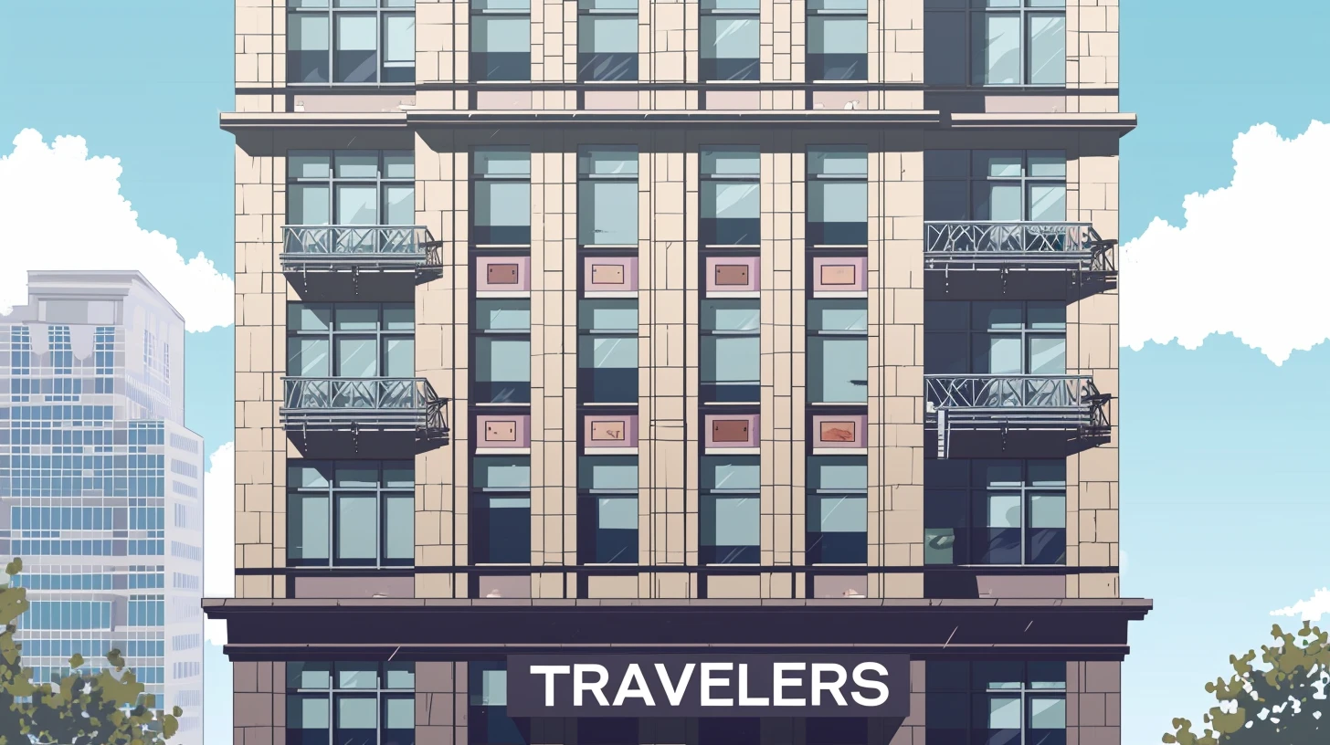 An Office Building That Says TRAVELERS
